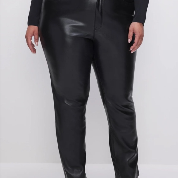 GOOD ICON FAUX LEATHER PANTS | BLACK001 - Picture 3 of 5